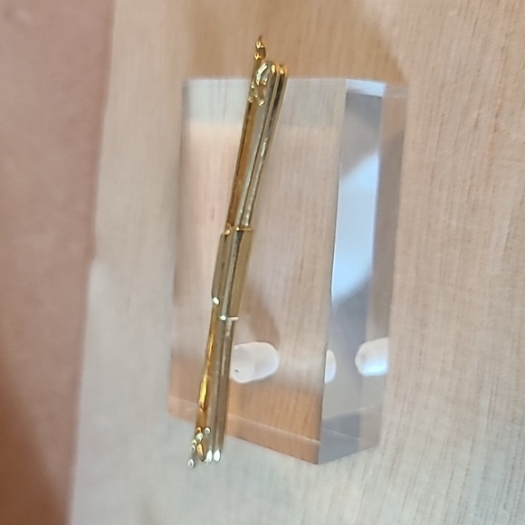 Men's vintage gold color collar clip - Picture 4 of 5